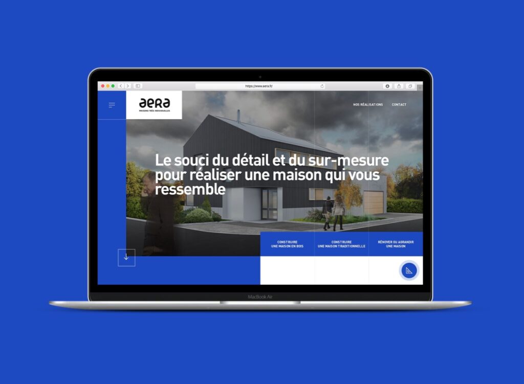 L’agence web Mars Rouge signe le site des maisons Aera